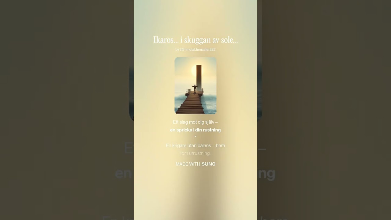 Ikaros… i skuggan av solen…
