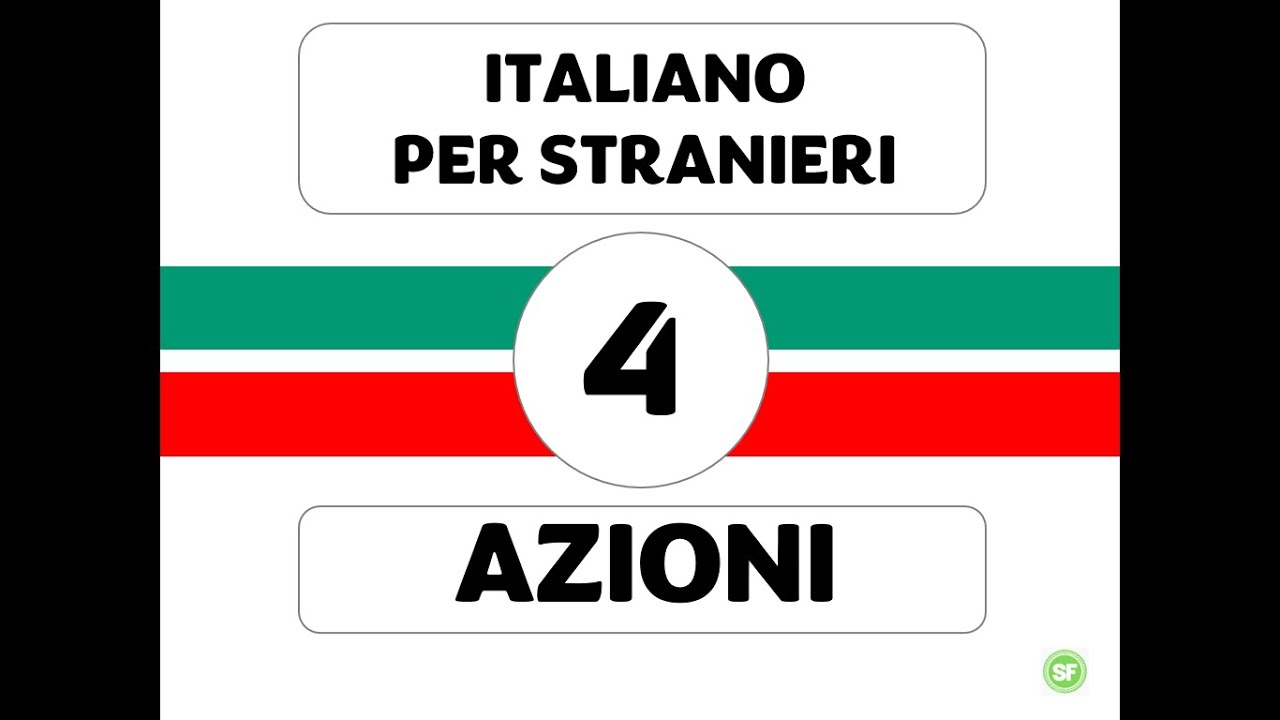 ITALIANO PER STRANIERI - AZIONI - MANGIARE BERE ASCOLTARE CHIAMARE