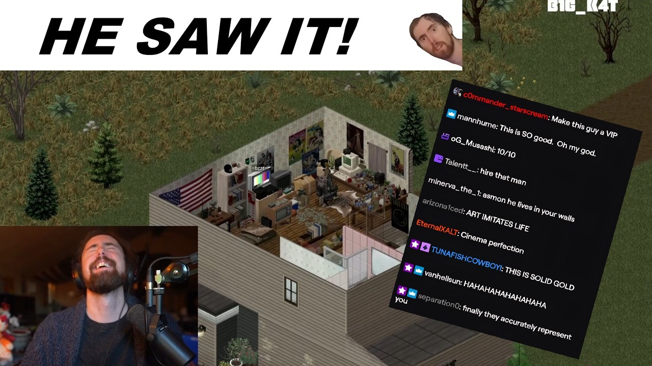 I Put Asmongold In Project Zomboid... He Reacted!