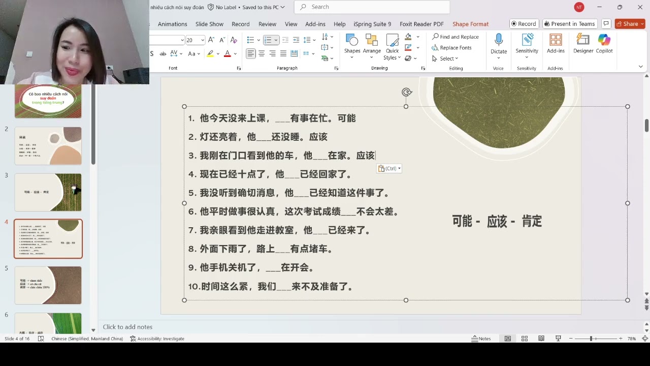 [Ôn thi THPT & HSK] Các cách nói Suy Đoán trong bài thi