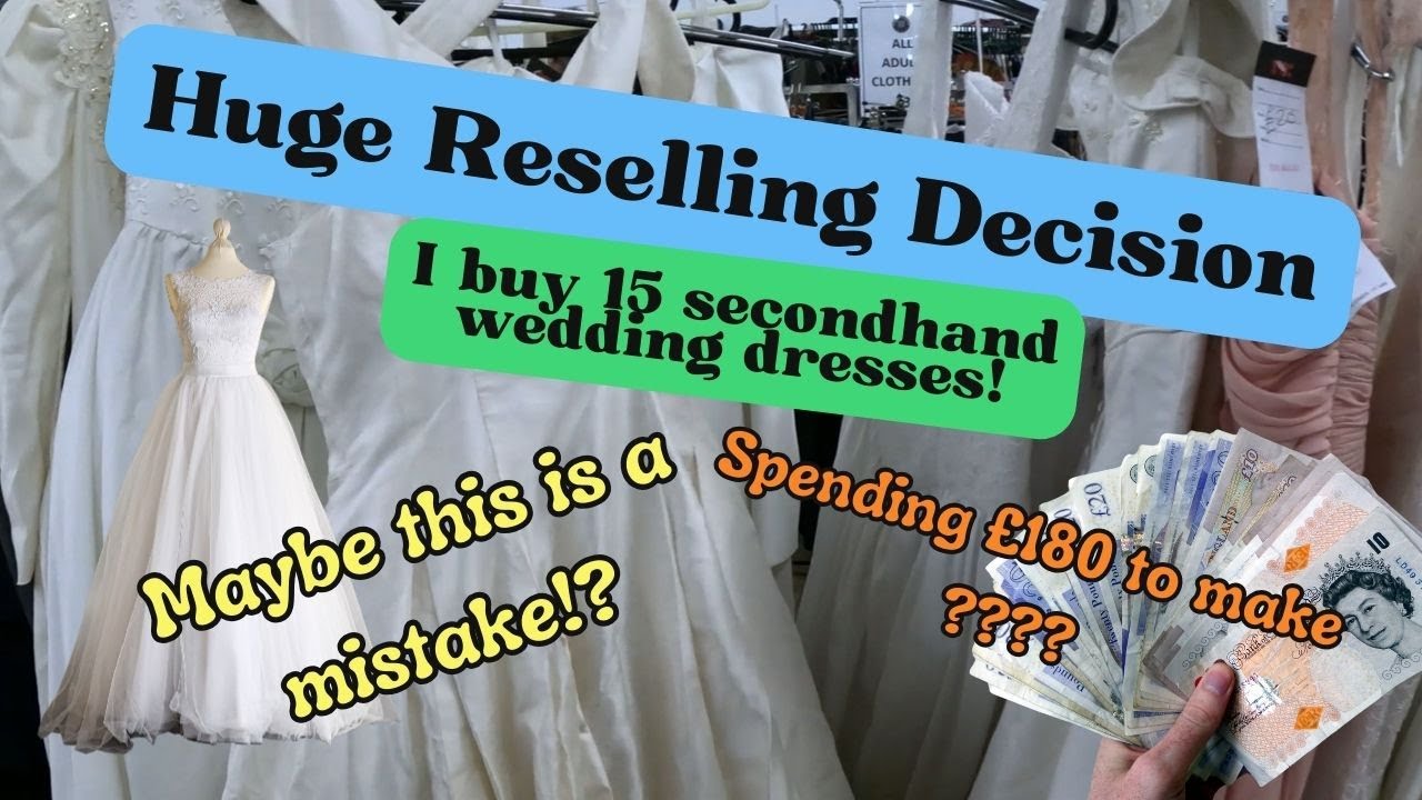 Come Thrifting for Charity Shop Secondhand Wedding Dresses - Reseller goes Sourcing