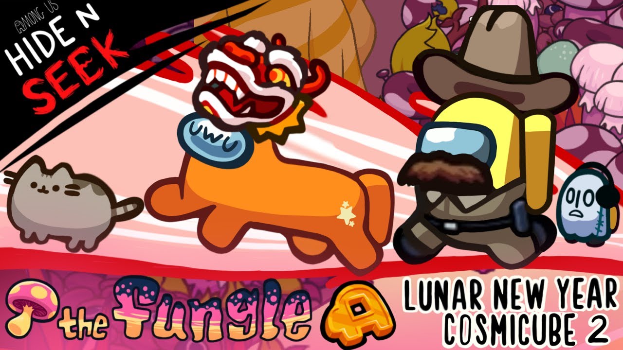 Амонг Ас Прятки Лошади -🐴 Новый год по лунному календарю Cosmicube🎵 🍄 Fungle геймплей (вторая часть)