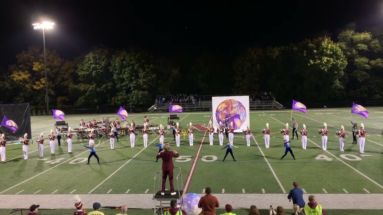 Verona marching maroon and white 2024 season ~ Home Show ￼￼~ into the universe ￼