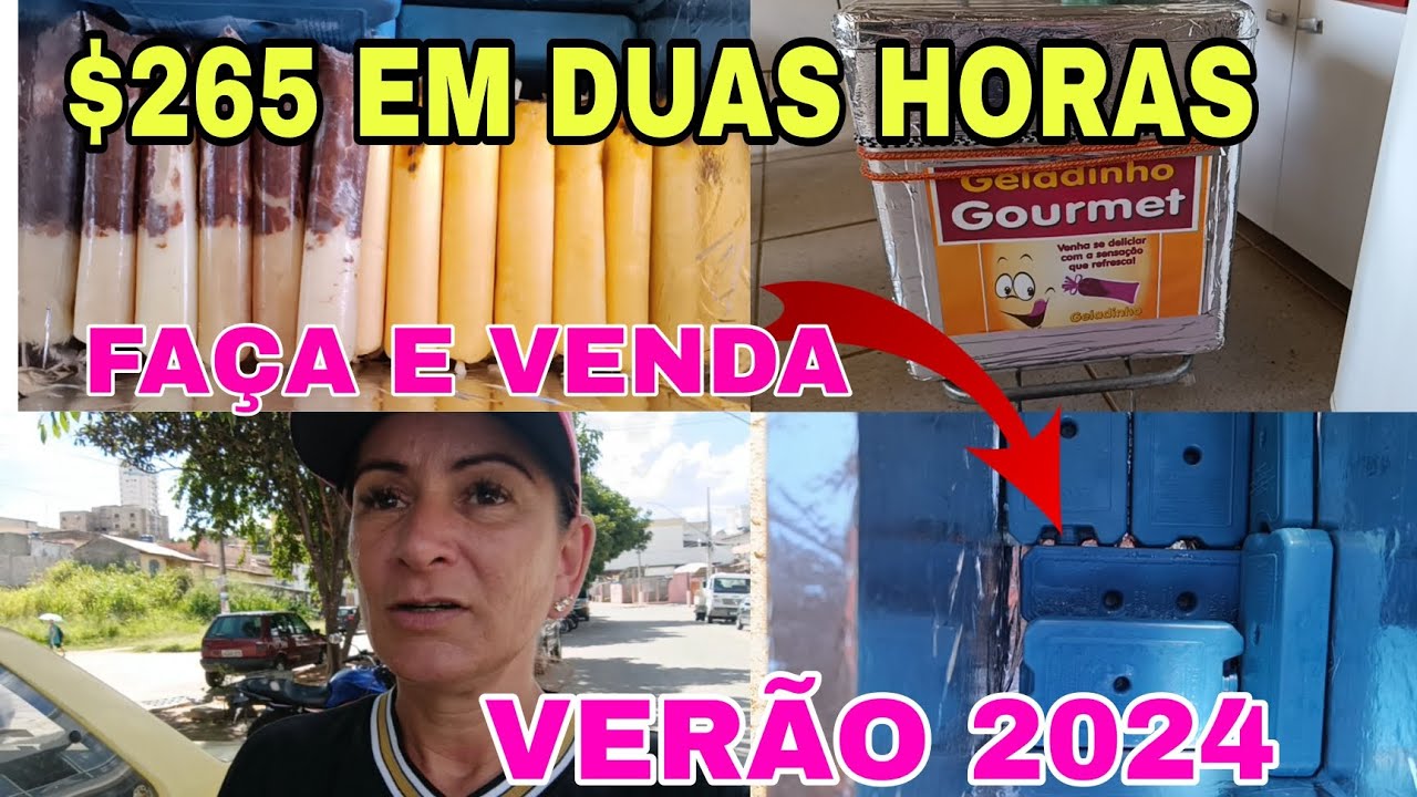VENDE IGUAL ÁGUA OS NOSSOS GELADINHOS GOURMET | VENDAS NA RUA