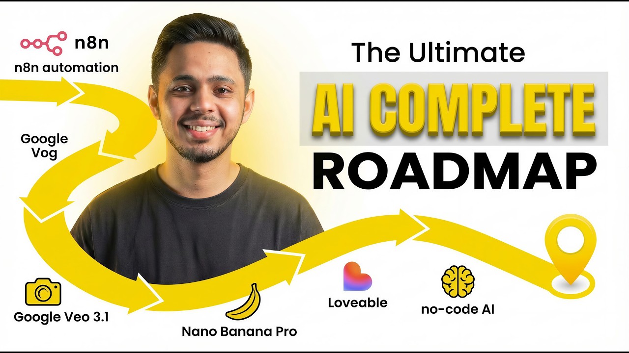 AI full Course for Beginners | Learn N8N, Web Dev, AI Content & AI Agents