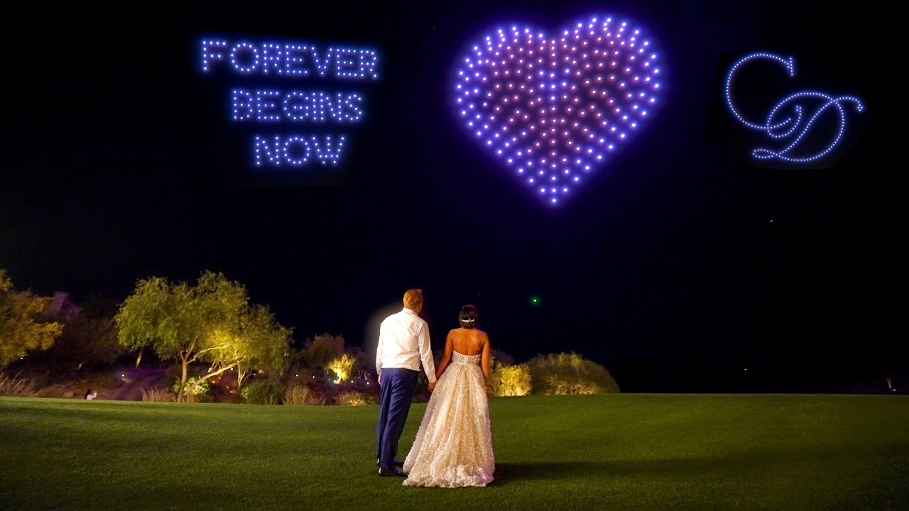Silverleaf Club Wedding Drone Show