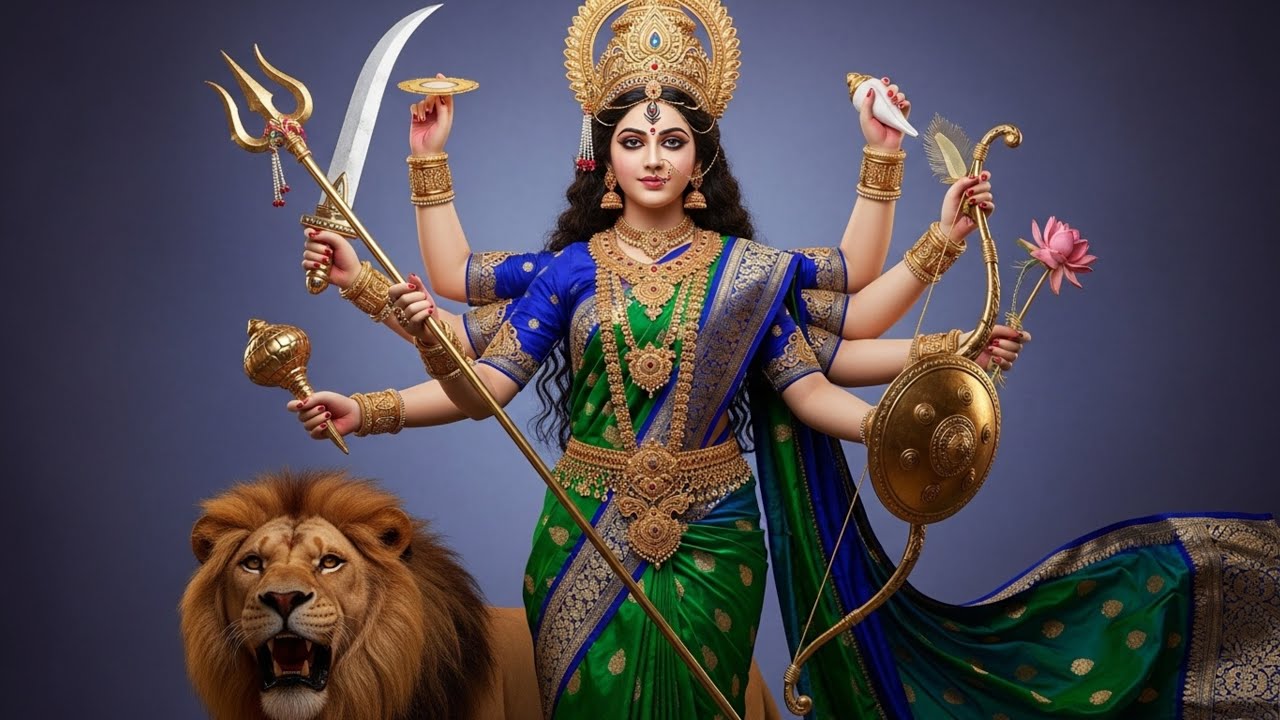 Durga Chalisa Long Play (2 Hours) • Shardiya Navratri Special • Devi Aarti | Temple Vibes at Home