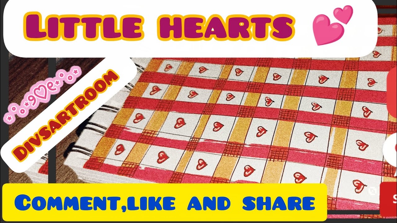 📍little hearts 💕 valentine's special art video .... subscribe for more 🤗