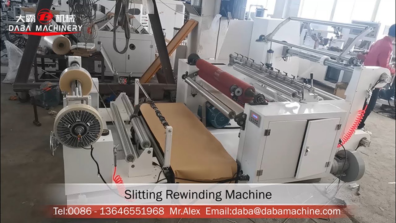 Slitting Rewinding Machine Paper Roll To Roll Aluminum Foil Plastic Film