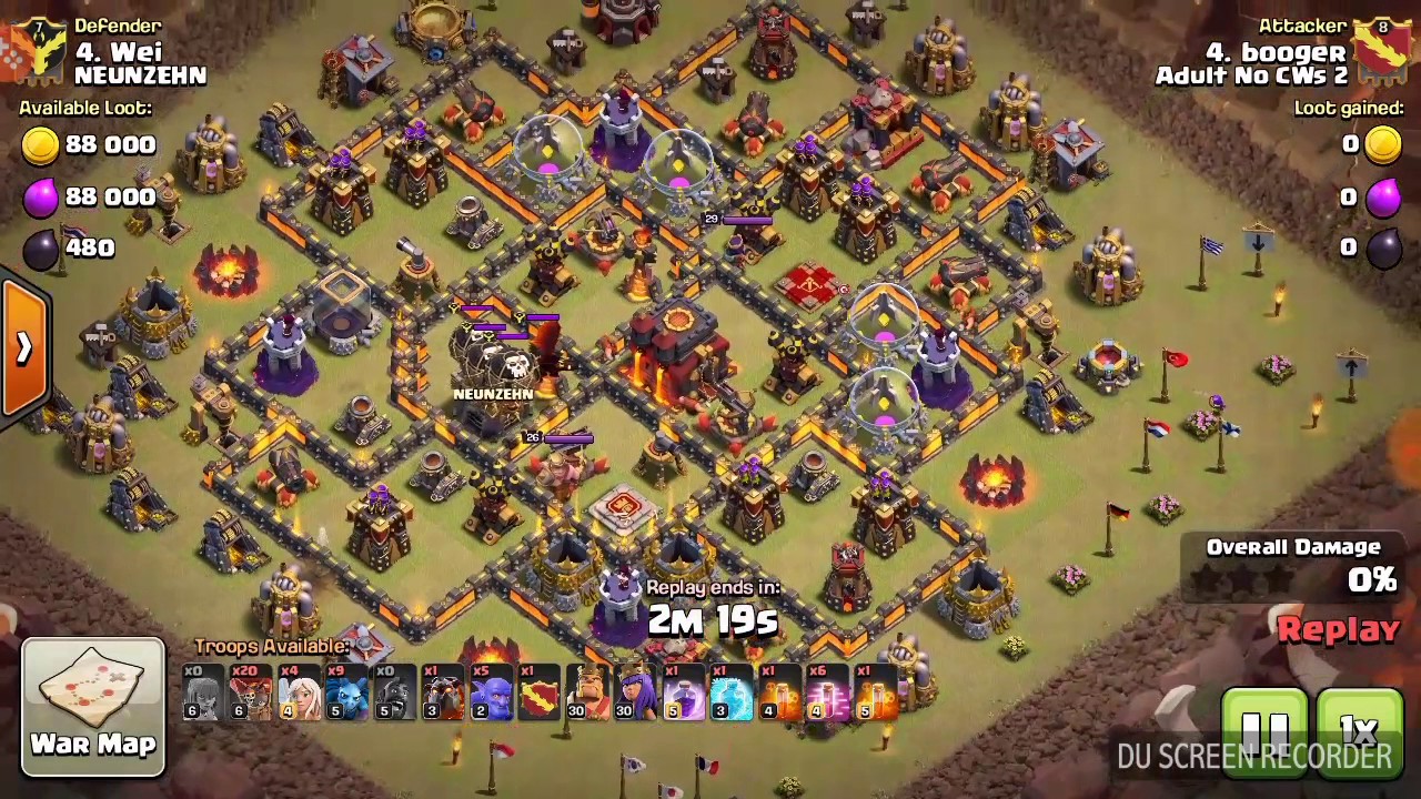 AQ walk laloon clash of clans