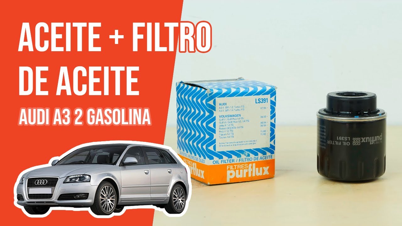 Cambio de aceite y de filtro de aceite Audi A3 2 1.2 TFSI 🛢