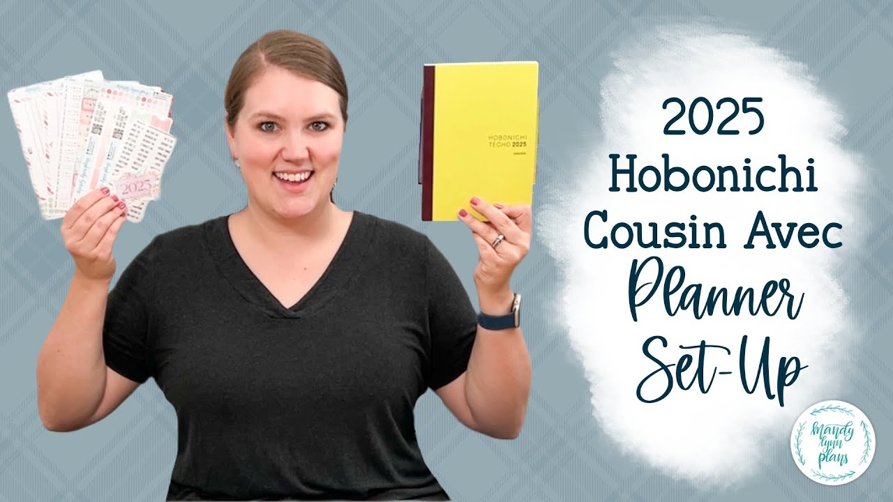 2025 Hobonichi Cousin Avec Setup || Mandy Lynn Plans || Summer Bouquet Colorway