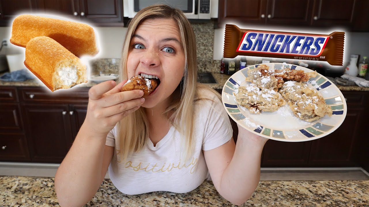 WE TRIED DEEP FRYING CHOCOLATES AND TWINKIES!
