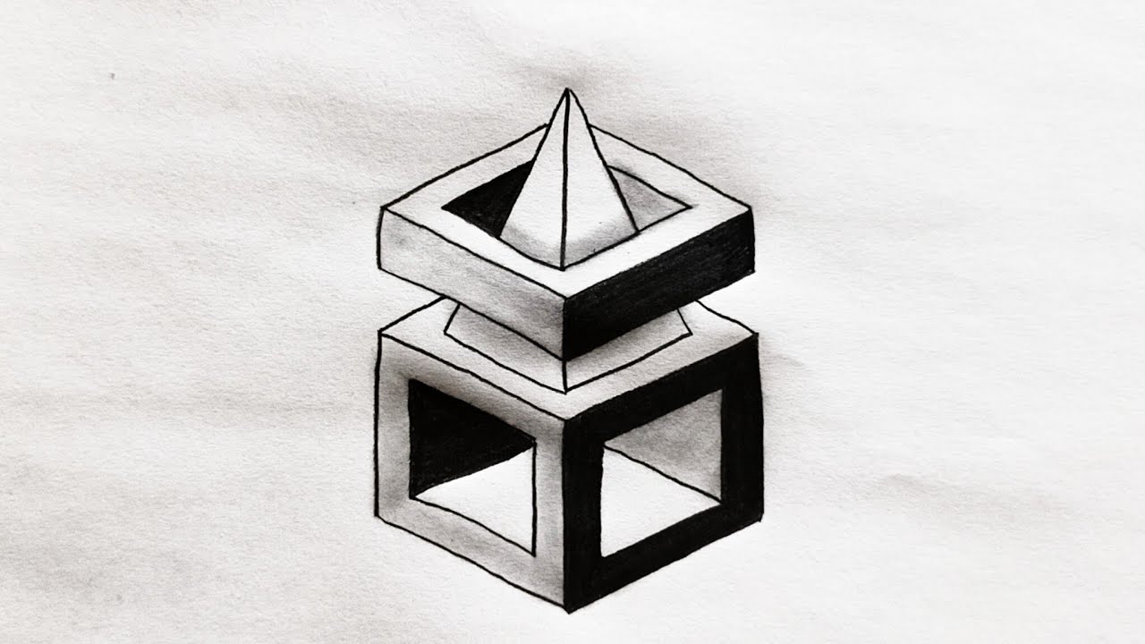 Easy 3D Drawing || Pencil Drawing Ideas For Beginners Step by Step || 3D Drawing Tutorial