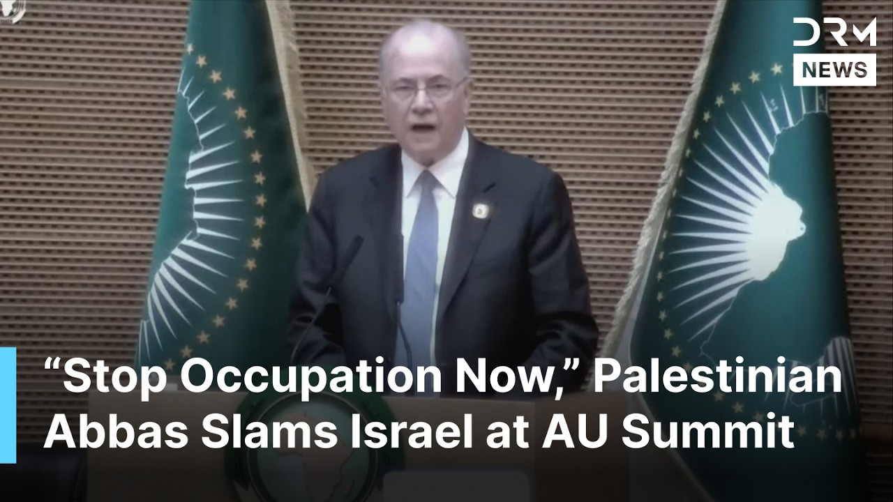 FULL SPEECH: Palestinian President Mahmoud Abbas Condemns Israel&rsquo;s Gaza Attacks at AU Summit | AC1B