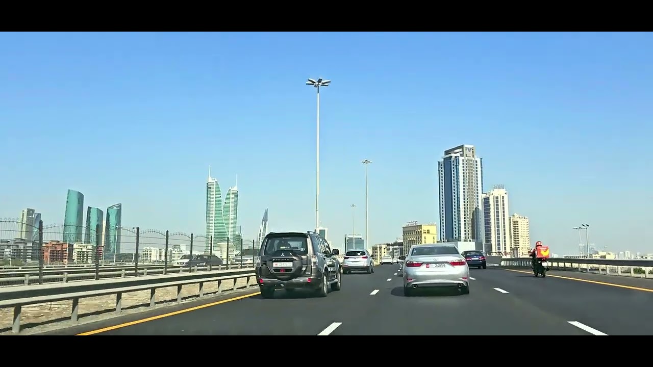 🇧🇭  4K Scenic Drive from Seef to Manama | Bahrain Road Trip