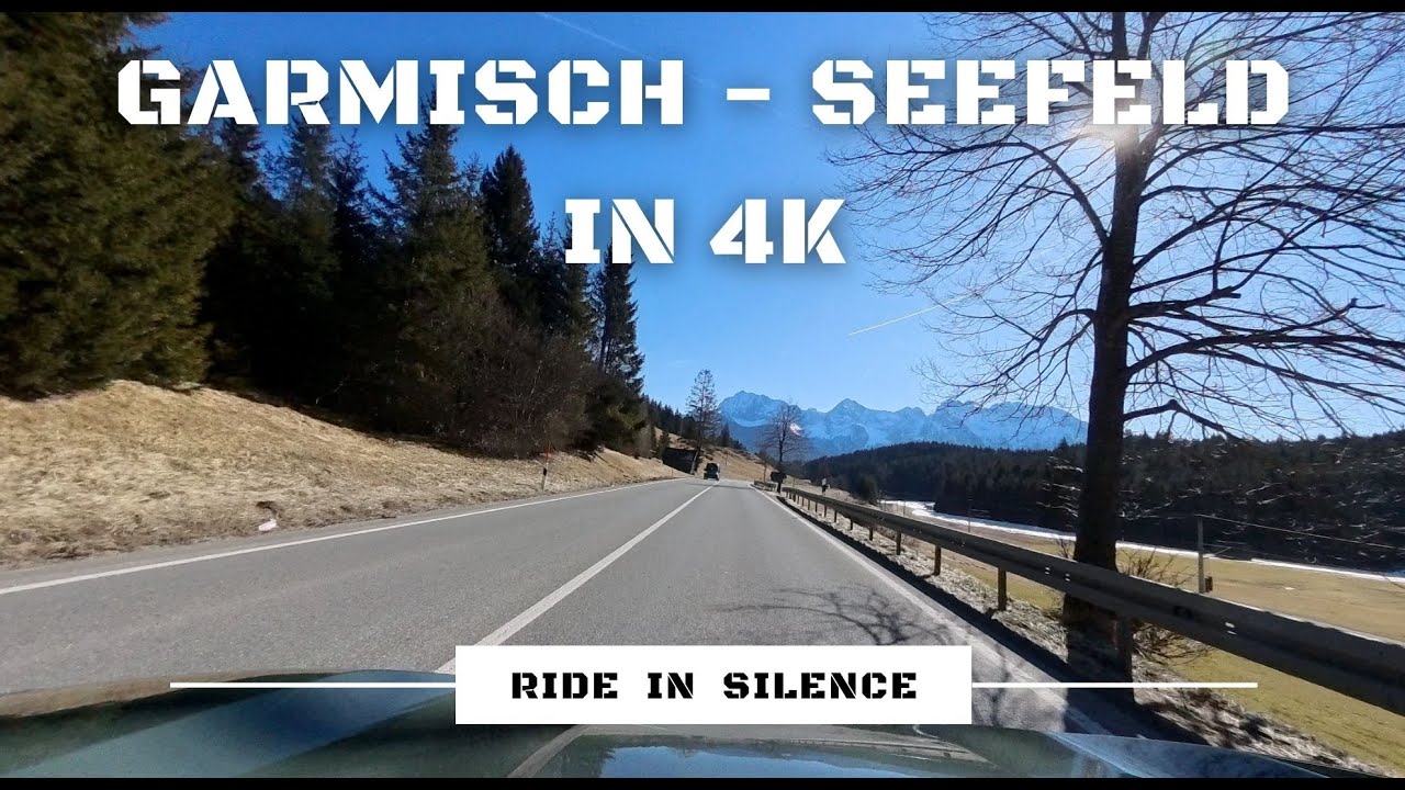 Garmisch-Partenkirchen to Seefeld | Driving in 4K | Germany, Austria