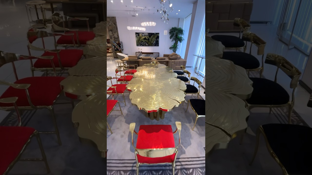 What kind of home decor would complement this dining table? 