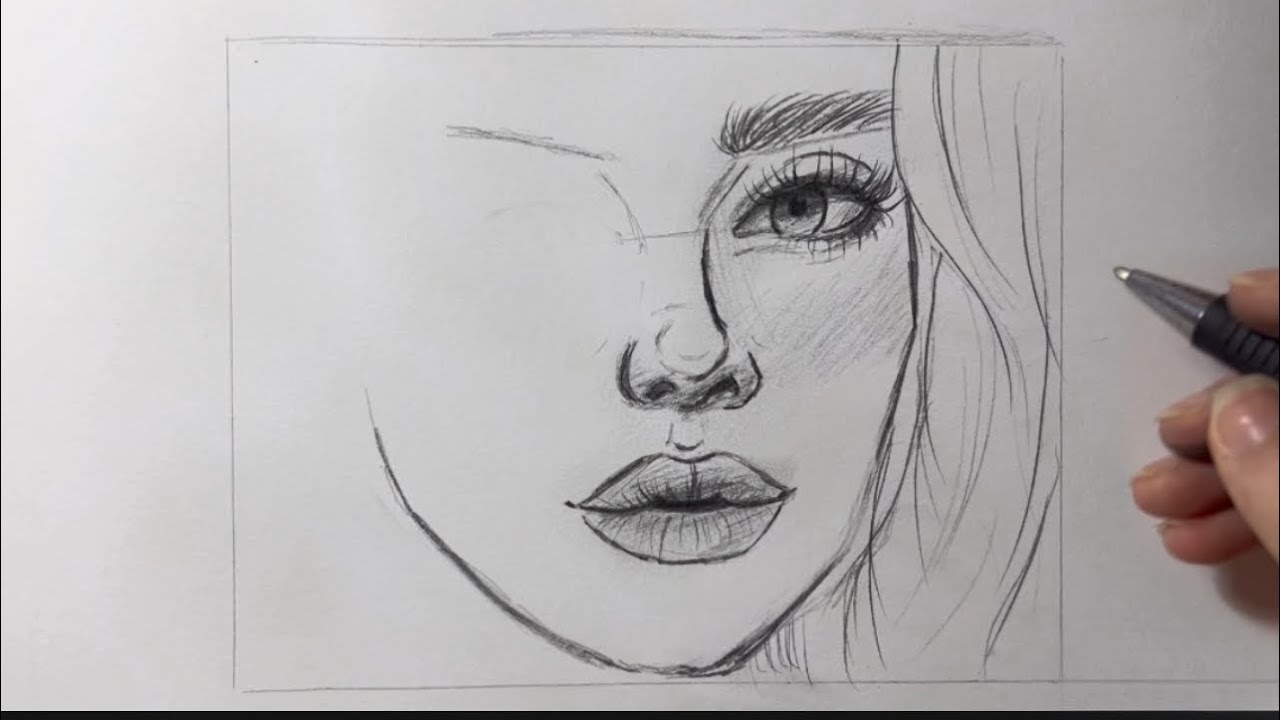 تعلم رسم الوجه للمحترفين بالخطوات