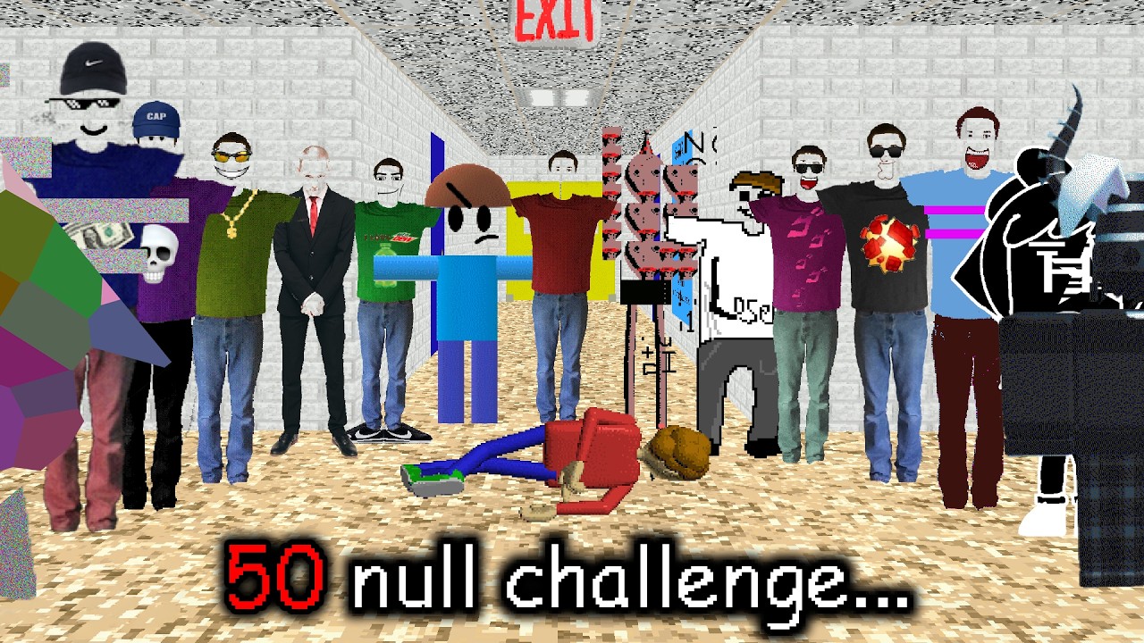 THE 50 NULL CHALLENGE?? | Baldi's Basics MOD
