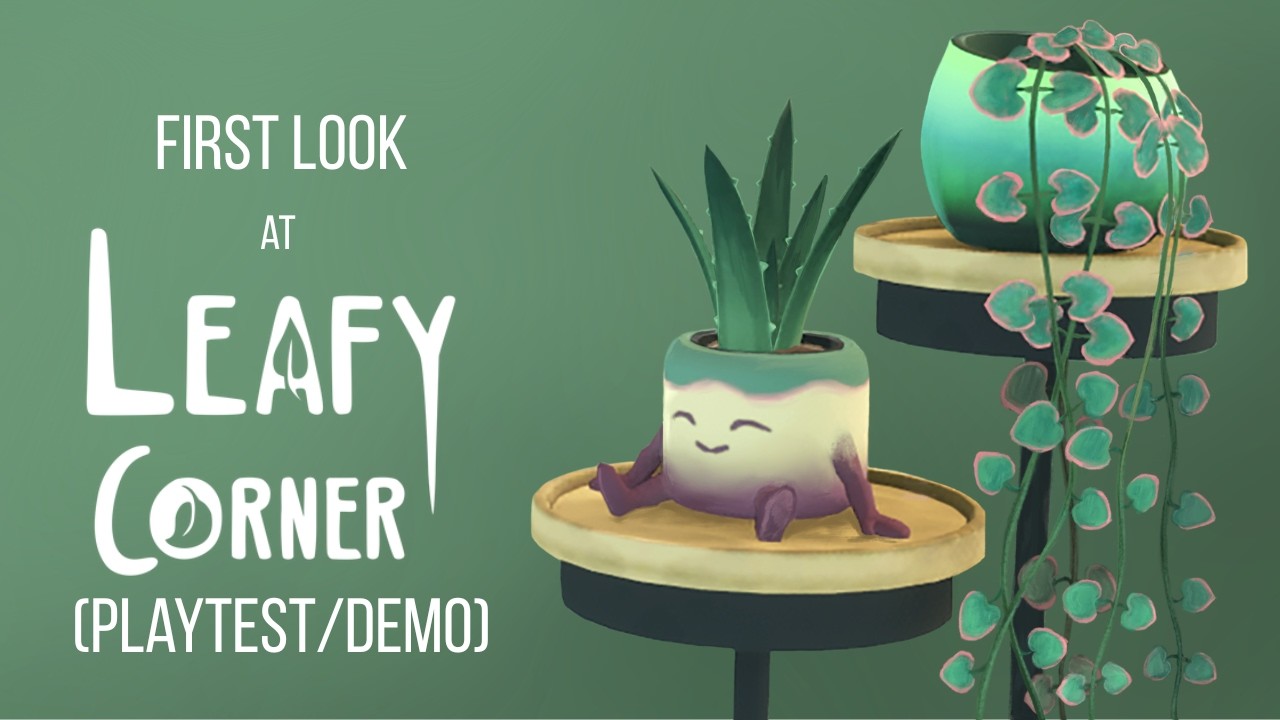 First Look at Leafy Corner (Playtest) | Customise and run your own cozy plant shop