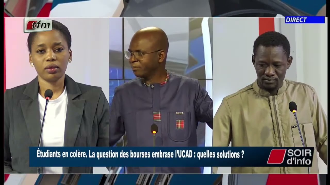 Soir d'infos - wolof - Pr : Pape Abdoulaye DER - invités : Ouleye NDIAYE et Modou DIAGNE