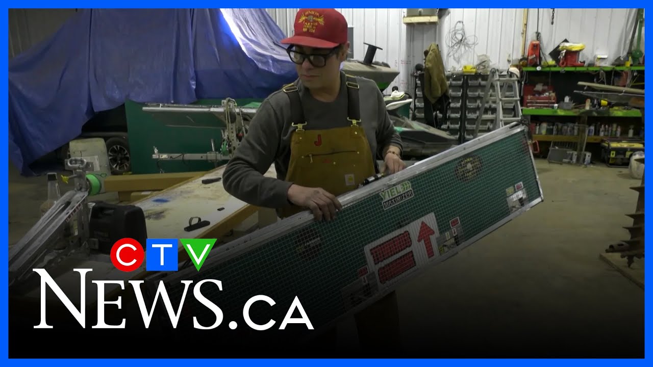 Saskatchewan farmer designs combine drop pan system