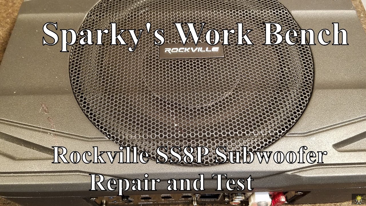 020 Rockville SS8P Subwoofer, repair and test.