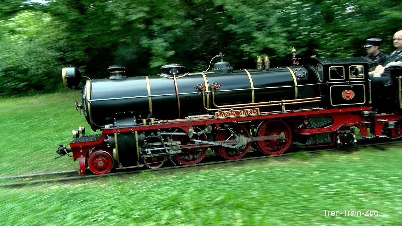 Dampflok Santa Maria Teil 1, Killesbergbahn Stuttgart 4K