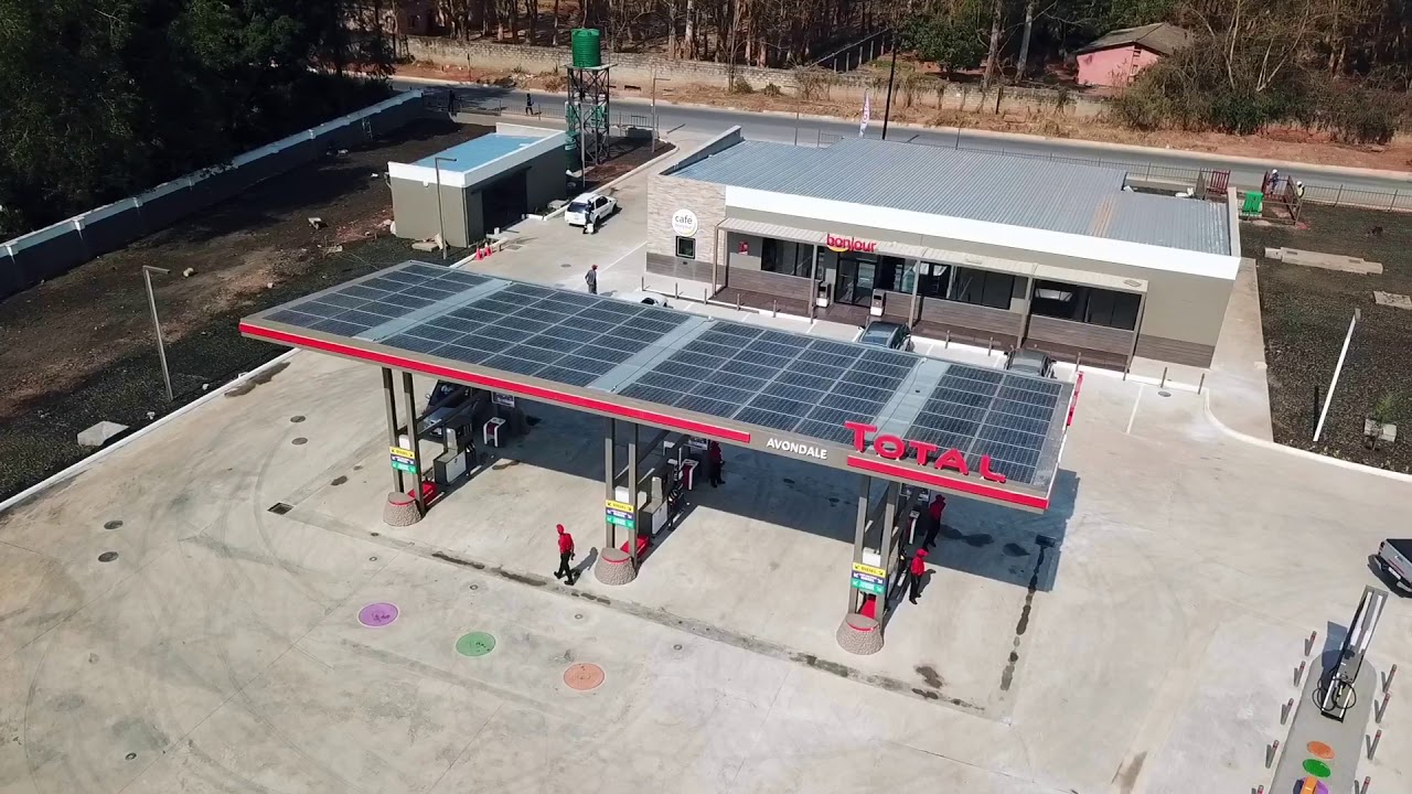 Total Solar Service station (Launch of first solar service station in Lusaka)
