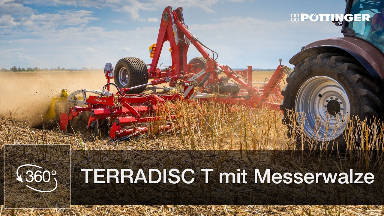 TERRADISC T Scheibenegge mit Messerwalze &ndash; Walkaround | P&Ouml;TTINGER