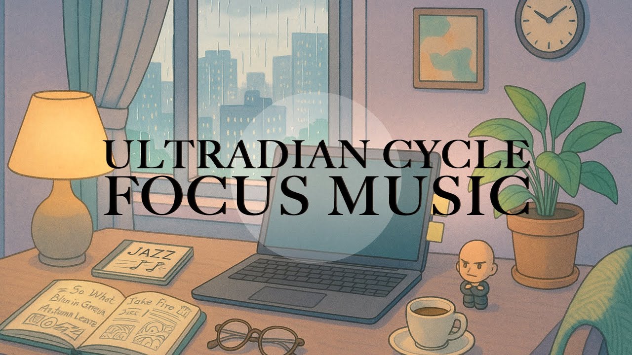 Rainy Day Focus Vibes | Home Office Edition | NeuroCycle 90