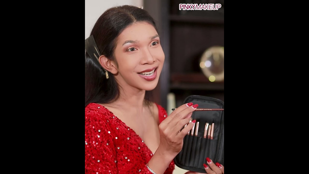 How to แต่งหน้าออกงานชุดแดง | สอนแต่งหน้า อ.ปิงปอง Pinkymakeup