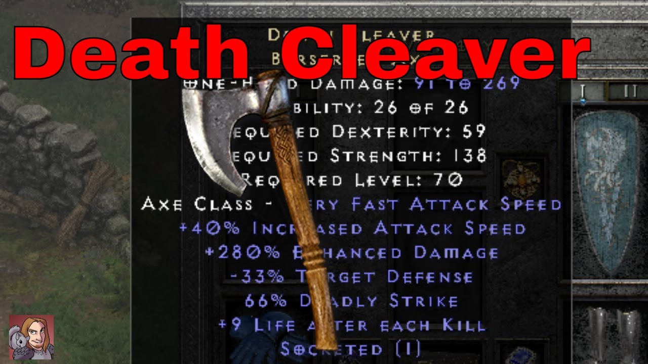 D2R Unique Items - Death Cleaver (Berserker Axe)