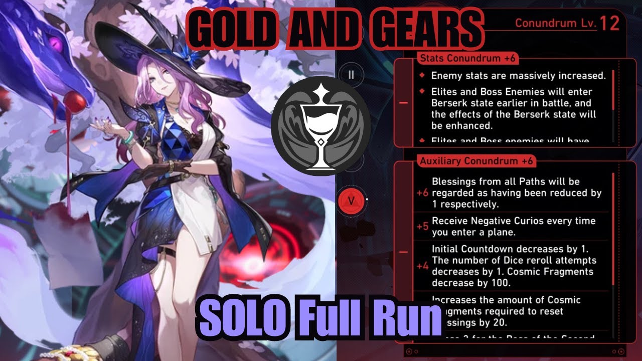 Jade Solo Elation Path | Conundrum 12 Full Run | Gold and Gears | Honkai: Star Rail 2.3