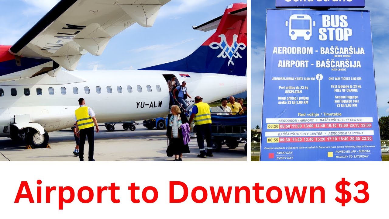 Only $3 From Airport to Downtown | Sarajevo Airport to City #airporttransfer