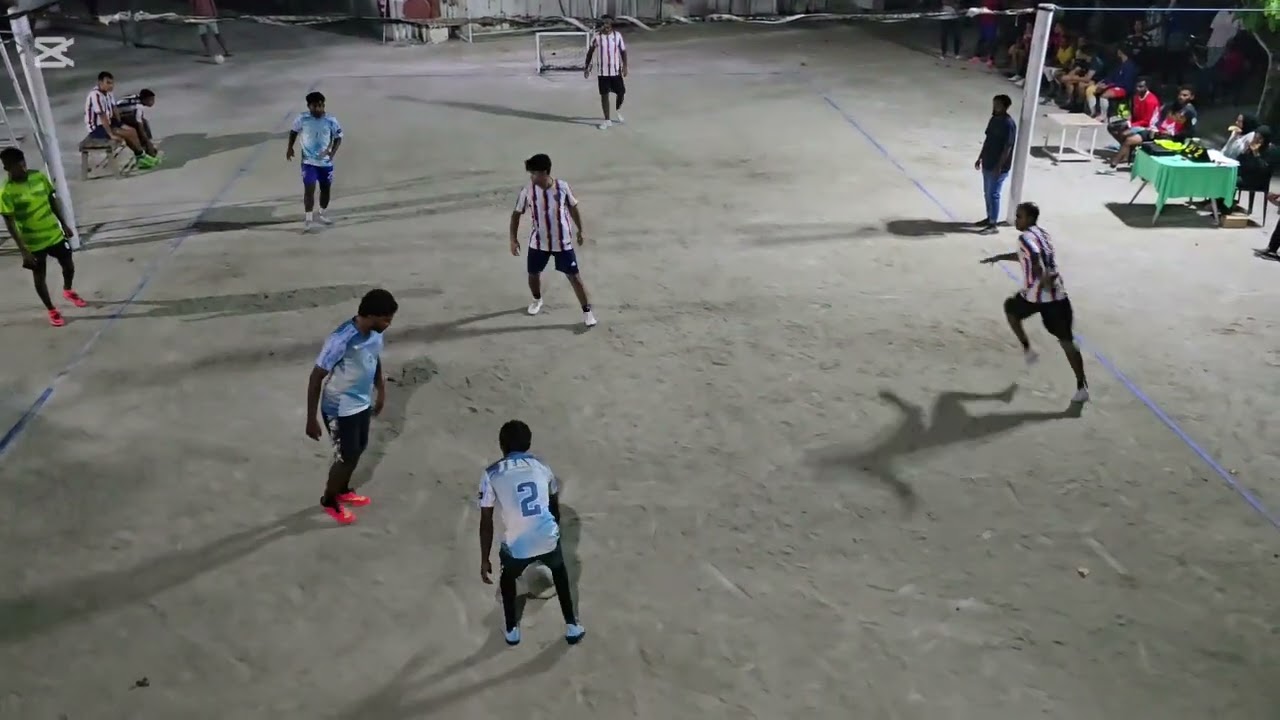 3 ON 3 Mini Foodball match. Score  2 - 2 