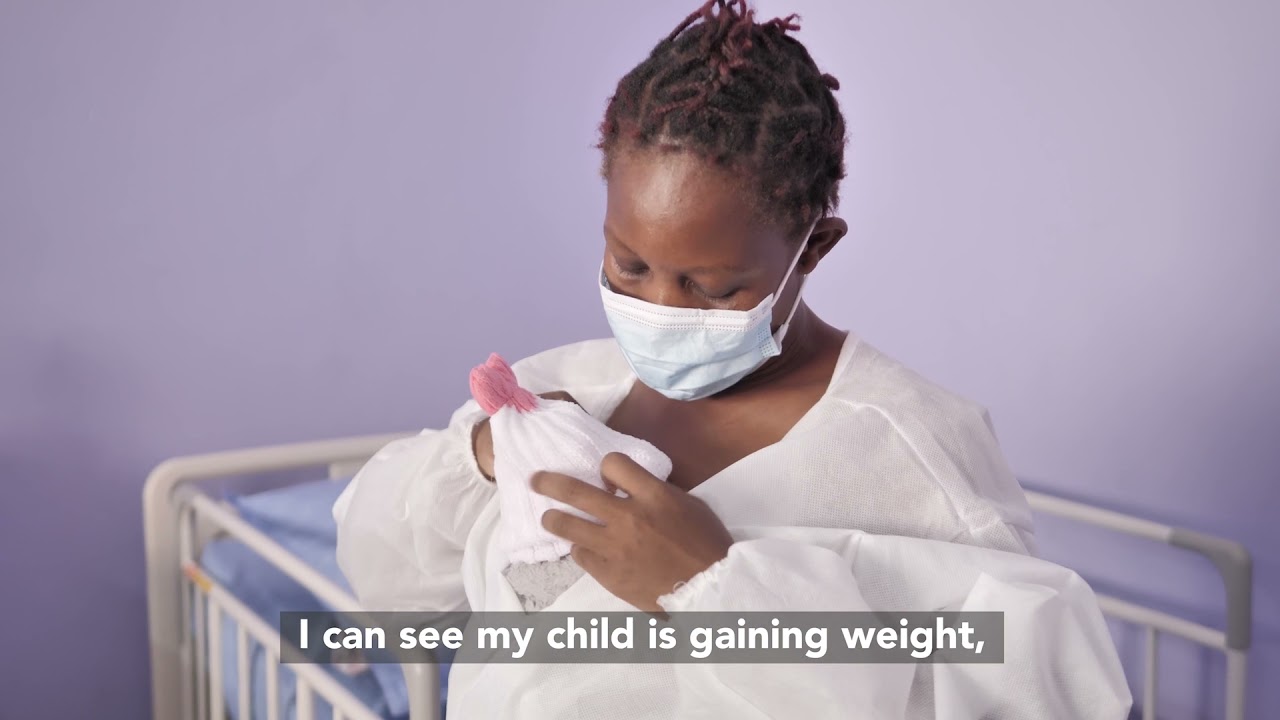 Kangeroo care for premature babies in Zambia