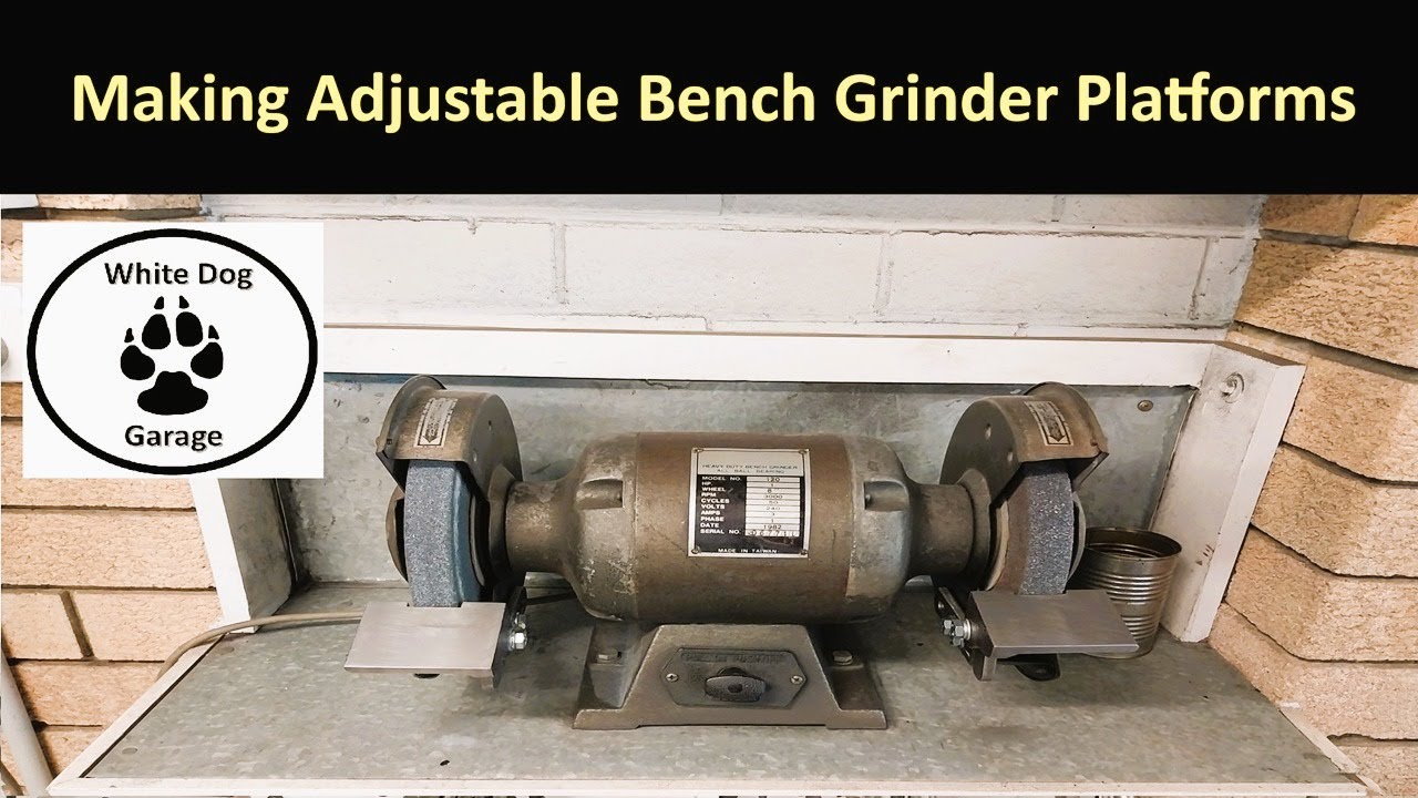 Making Adjustable Bench Grinder Platforms | Hafco HM45 Bench Mill