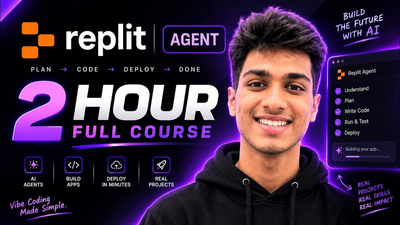 How to Build Apps with Replit AI Agent | Full Beginner Course