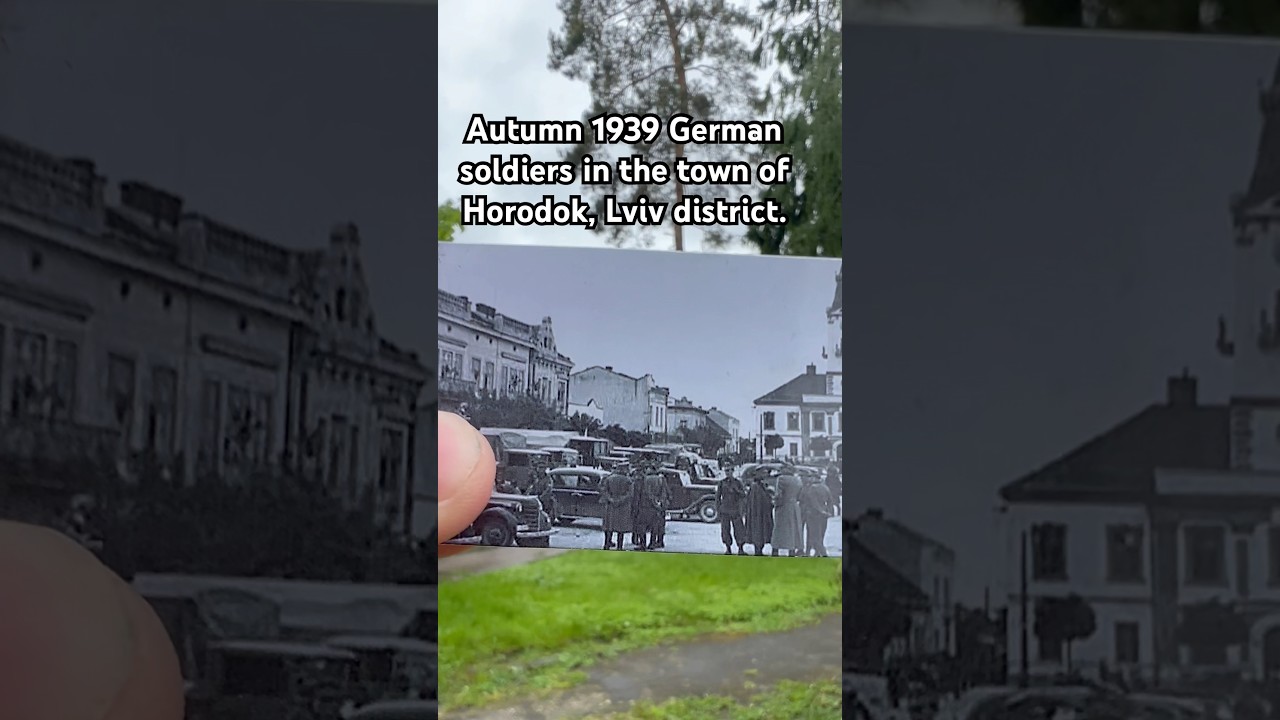 Autumn 1939 German soldiers in the town of Horodok, Lviv district. #history #ww2 #ww2rebuilder