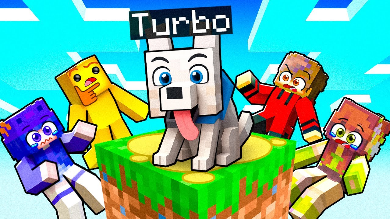 Fingi ser um CACHORRO em um BLOCO no MINECRAFT!
