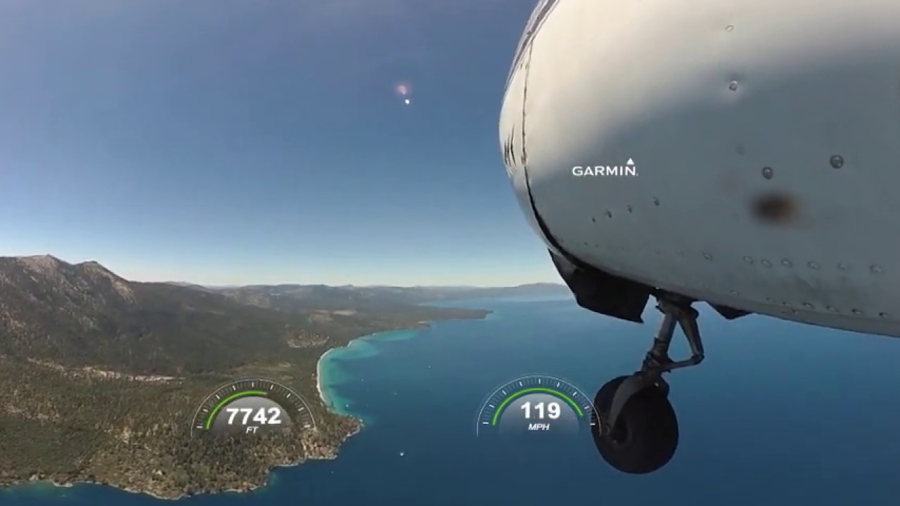 360 Video of takeoff from South Lake Tahoe Airport (KTVL)