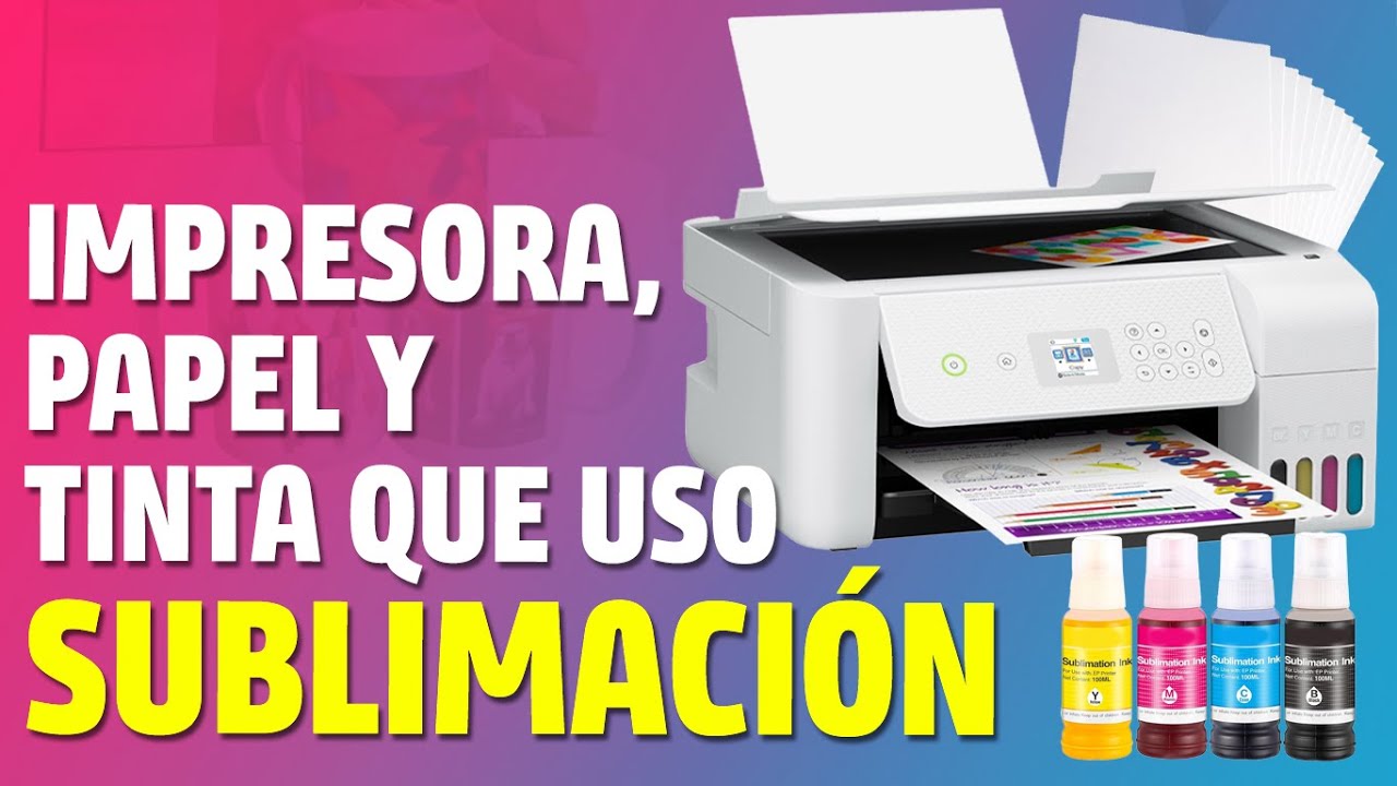 Estas son las Tintas, Papeles e Impresora que utilizo para Sublimar 2025