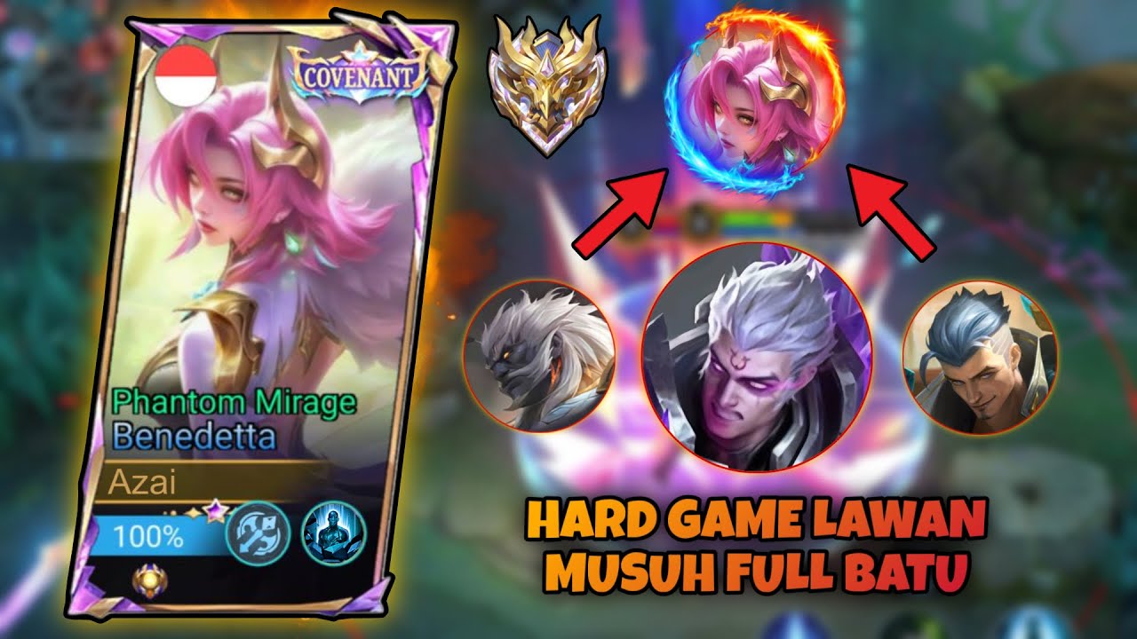 🔥FULL GAMEPLAY❗️Benedetta Lawan Hero Keras - MobileLegends