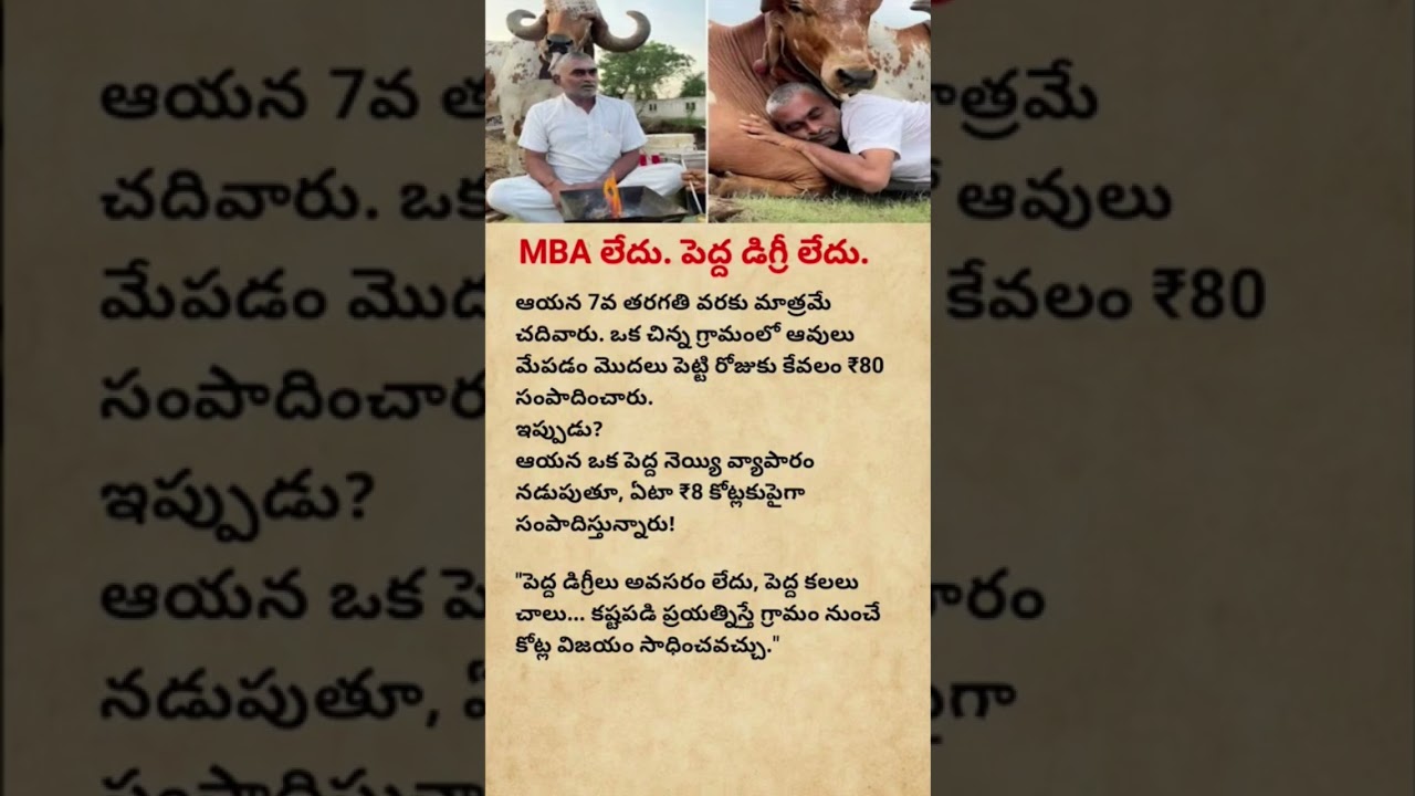MBA Graduate Who Chose Farming Over a Job | Inspiring Real Story