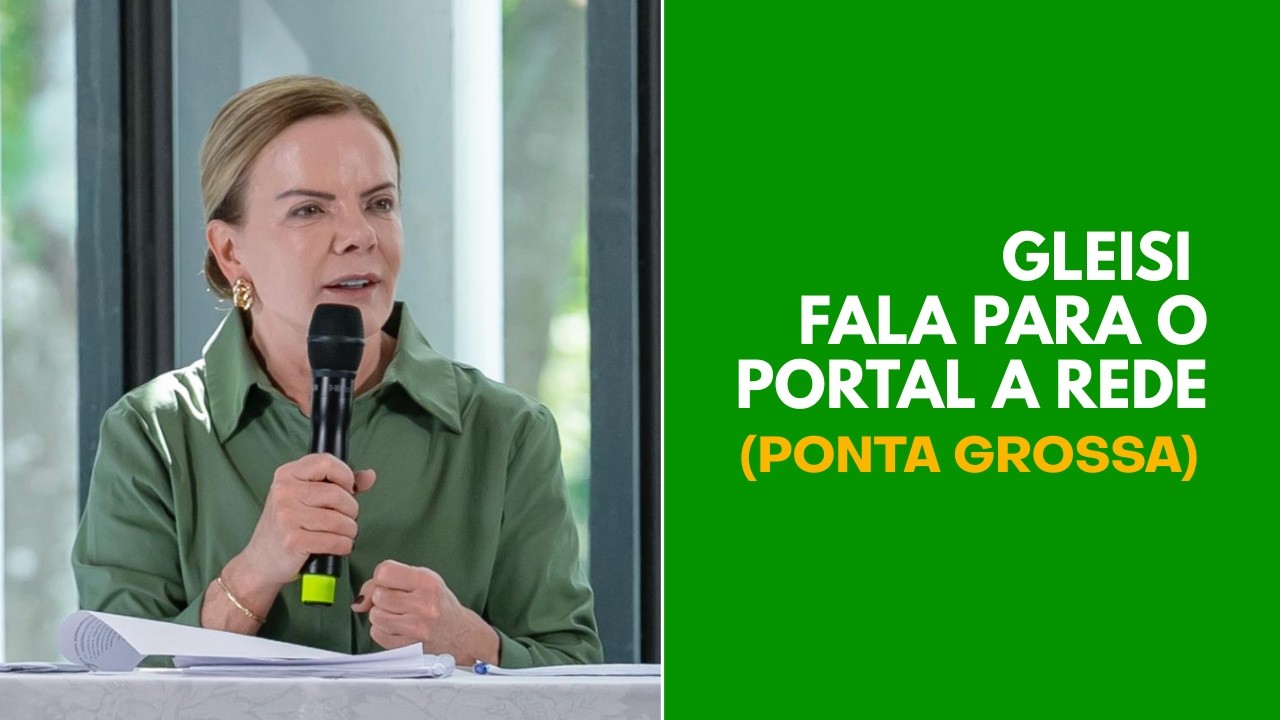 GLEISI FALA PARA O PORTAL A REDE
