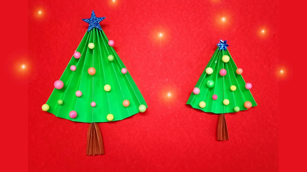 How to make Christmas tree | easy Christmas tree making | 25 december craft | Christmas day craft