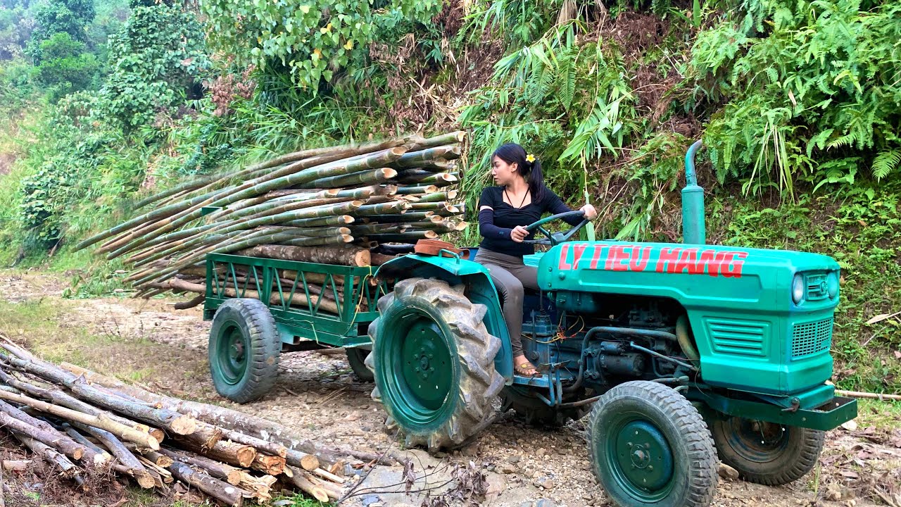 completed a tractor to carry firewood for the villagers, the good mechanic girl