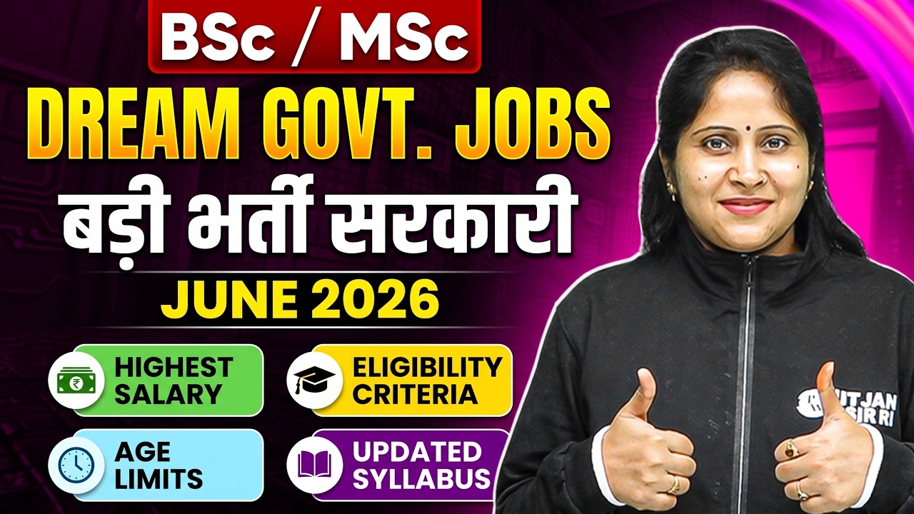 B.Sc/M.Sc Govt. Job Alert 2026 | June 1-15 Vacancy Out | Eligibility, Salary & Syllabus Explained...